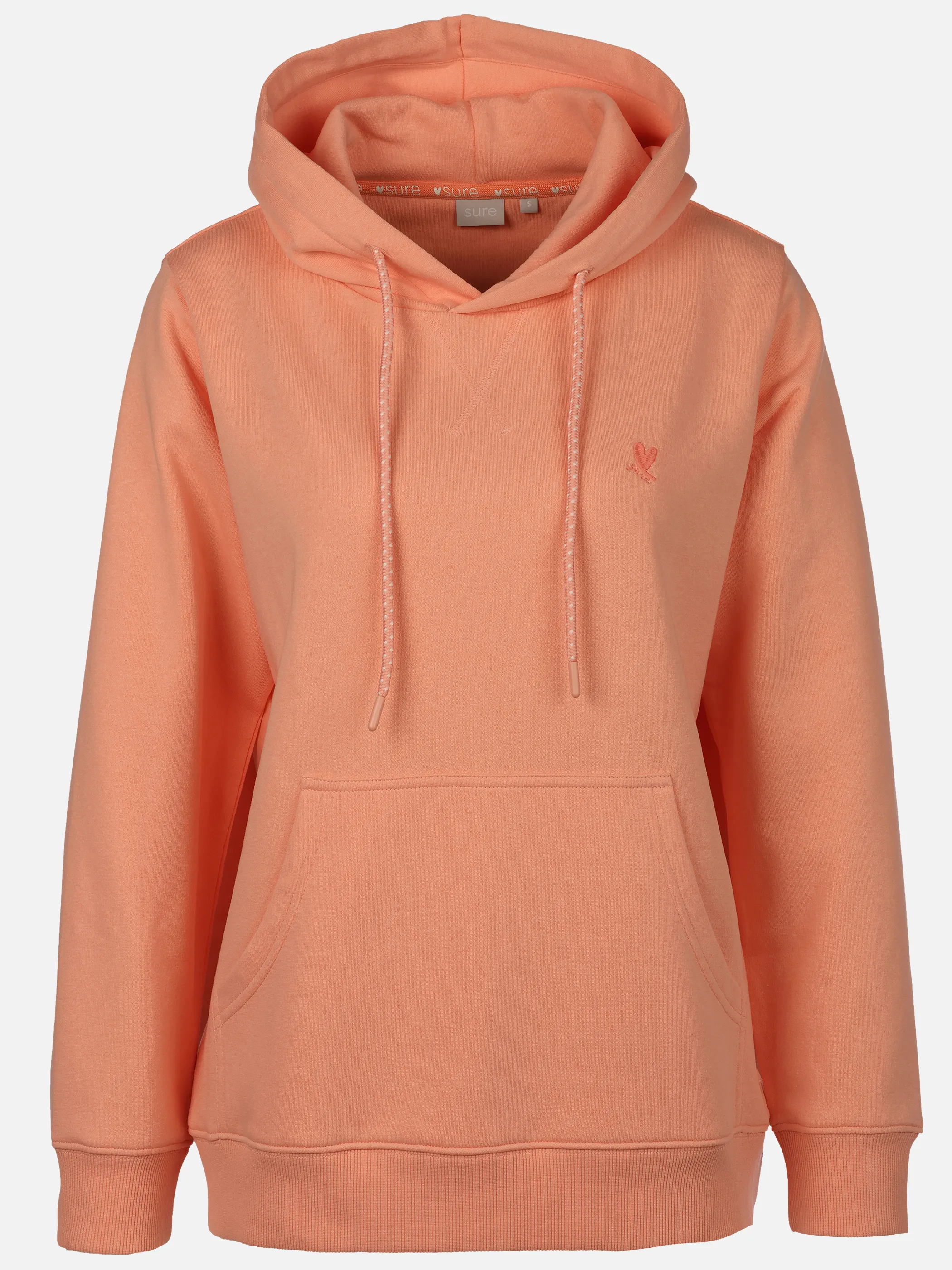 Sure Da-Sweatshirt m. Kapuze Orange 920605 PEACH 1